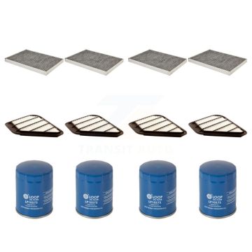 4x Air + 4x Cabin + 4x Engine Oil Filter (12 Total) Kit For GMC Acadia Chevrolet Traverse KFM-102290