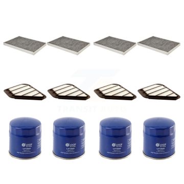 4x Air + 4x Cabin + 4x Engine Oil Filter (12 Total) Kit For GMC Acadia Buick Enclave 3.6L KFM-102291