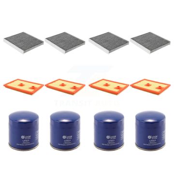 4x Air + 4x Cabin + 4x Engine Oil Filter (12 Total) Kit For Audi A3 Sportback e-tron KFM-102292