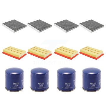4x Air + 4x Cabin + 4x Engine Oil Filter (12 Total) Kit For Volkswagen Jetta Taos Golf KFM-102293