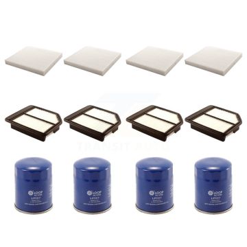 4x Air + 4x Cabin + 4x Engine Oil Filter (12 Total) Kit For Honda Civic KFM-102298