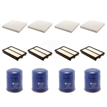 4x Air + 4x Cabin + 4x Engine Oil Filter (12 Total) Kit For Honda Civic Acura CSX KFM-102301