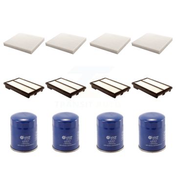 4x Air + 4x Cabin + 4x Engine Oil Filter (12 Total) Kit For 2013-2015 Honda Accord 3.5L KFM-102311