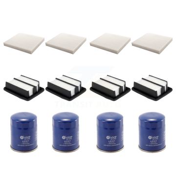 4x Air + 4x Cabin + 4x Engine Oil Filter (12 Total) Kit For Honda Accord KFM-102313