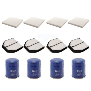 4x Air + 4x Cabin + 4x Engine Oil Filter (12 Total) Kit For 2016-2022 Acura ILX KFM-102317