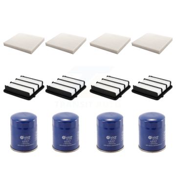 4x Air + 4x Cabin + 4x Engine Oil Filter (12 Total) Kit For Honda Accord KFM-102319