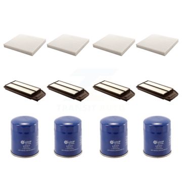 4x Air + 4x Cabin + 4x Engine Oil Filter (12 Total) Kit For Honda Accord Acura TSX KFM-102323
