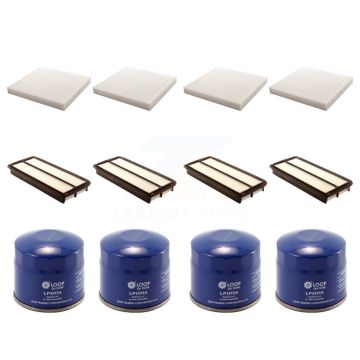 4x Air + 4x Cabin + 4x Engine Oil Filter (12 Total) Kit For 2005 Acura RL 3.5L KFM-102324