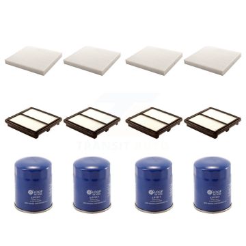 4x Air + 4x Cabin + 4x Engine Oil Filter (12 Total) Kit For 2006-2011 Honda Civic 1.3L KFM-102325