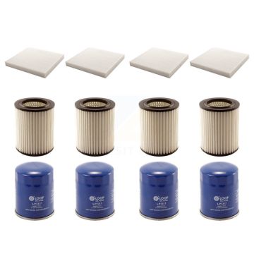 4x Air + 4x Cabin + 4x Engine Oil Filter (12 Total) Kit For 2006 Acura CSX KFM-102326