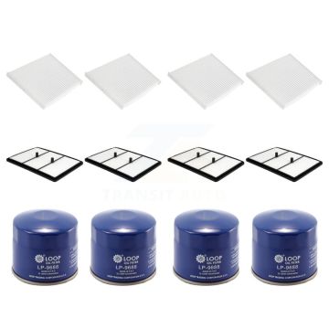4x Air + 4x Cabin + 4x Engine Oil Filter (12 Total) Kit For Kia Niro Hyundai Ioniq 1.6L KFM-102330