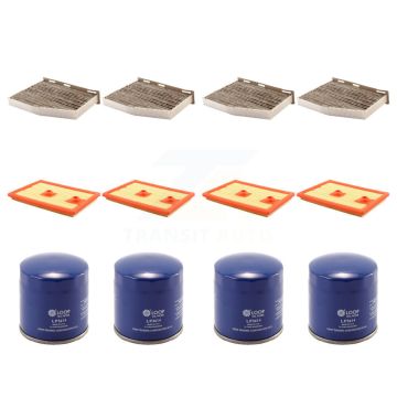 4x Air + 4x Cabin + 4x Engine Oil Filter (12 Total) Kit For Volkswagen Jetta KFM-102336