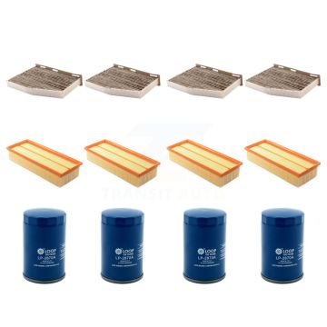 4x Air + 4x Cabin + 4x Engine Oil Filter (12 Total) Kit For Volkswagen Jetta KFM-102337