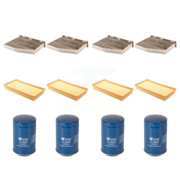 4x Air + 4x Cabin + 4x Engine Oil Filter (12 Total) Kit For Volkswagen Jetta KFM-102339