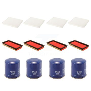 4x Air + 4x Cabin + 4x Engine Oil Filter (12 Total) Kit For Nissan Micra Versa Note KFM-102341