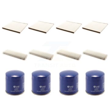 4x Air + 4x Cabin + 4x Engine Oil Filter (12 Total) Kit For 2006-2008 Lexus RX400h 3.3L KFM-102345