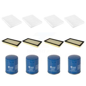 4x Air + 4x Cabin + 4x Engine Oil Filter (12 Total) Kit For Ford Explorer Flex Taurus MKT KFM-102348