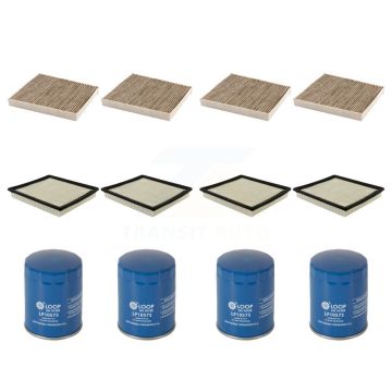 4x Air + 4x Cabin + 4x Engine Oil Filter (12 Total) Kit For Chevrolet Impala Cadillac XTS KFM-102353