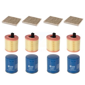 4x Air + 4x Cabin + 4x Engine Oil Filter (12 Total) Kit For Cadillac ATS KFM-102355