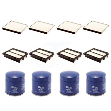 4x Air + 4x Cabin + 4x Engine Oil Filter (12 Total) Kit For Pontiac Wave Chevrolet Aveo KFM-102361