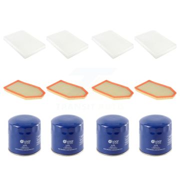 4x Air + 4x Cabin + 4x Engine Oil Filter (12 Total) Kit For Dodge Charger Challenger 300 KFM-102362
