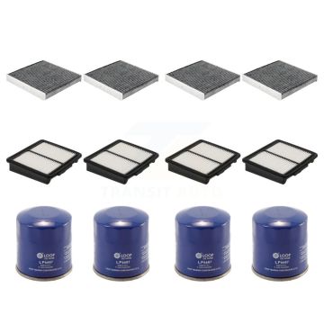 4x Air + 4x Cabin + 4x Engine Oil Filter (12 Total) Kit For INFINITI M37 Q70 Q70L KFM-102367