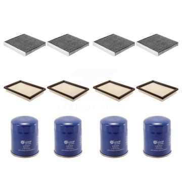 4x Air + 4x Cabin + 4x Engine Oil Filter (12 Total) Kit For INFINITI Q70 Q70L M56 KFM-102368