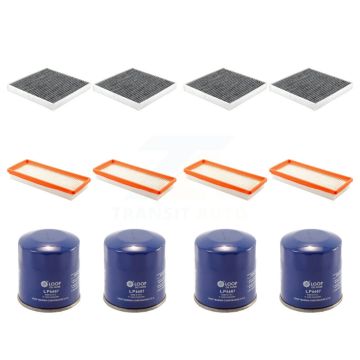 4x Air + 4x Cabin + 4x Engine Oil Filter (12 Total) Kit For Smart Fortwo 1.0L KFM-102370
