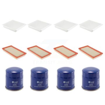 4x Air + 4x Cabin + 4x Engine Oil Filter (12 Total) Kit For 2018 Toyota C-HR With Spin-on KFM-102381