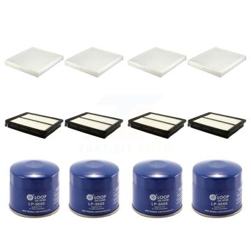 4x Air + 4x Cabin + 4x Engine Oil Filter (12 Total) Kit For Kia Optima KFM-102382