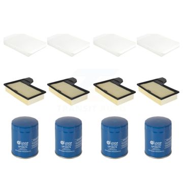 4x Air + 4x Cabin + 4x Engine Oil Filter (12 Total) Kit For Ford Mustang KFM-102384