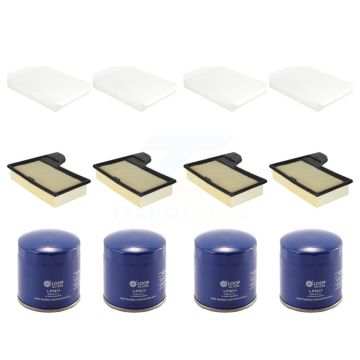 4x Air + 4x Cabin + 4x Engine Oil Filter (12 Total) Kit For 2015-2023 Ford Mustang 2.3L KFM-102385