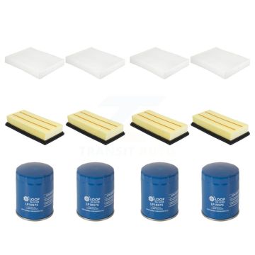 4x Air + 4x Cabin + 4x Engine Oil Filter (12 Total) Kit For Ford Explorer Police Utility KFM-102388