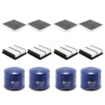 4x Air + 4x Cabin + 4x Engine Oil Filter (12 Total) Kit For 2022 Hyundai Elantra N 2.0L KFM-102391