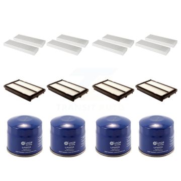4x Air + 4x Cabin + 4x Engine Oil Filter (12 Total) Kit For 1998-2002 Honda Accord 2.3L KFM-102401