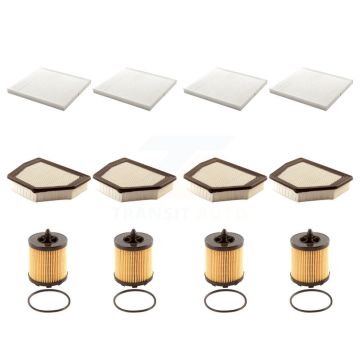4x Air + 4x Cabin + 4x Engine Cartridge Oil Filter (12 Total) Kit For Saturn Vue Captiva KFM-102403