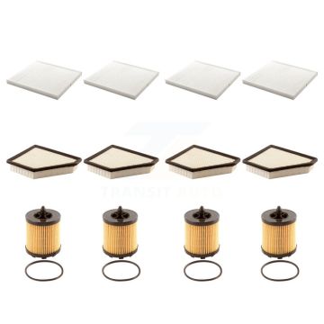 4x Air + 4x Cabin + 4x Engine Cartridge Oil Filter (12 Total) Kit For Chevrolet Equinox KFM-102404
