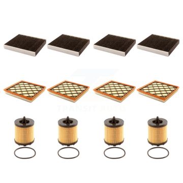 4x Air + 4x Cabin + 4x Engine Cartridge Oil Filter (12 Total) Kit For Buick Verano 2.0L KFM-102407