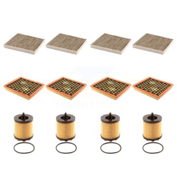 4x Air + 4x Cabin + 4x Engine Cartridge Oil Filter (12 Total) Kit For Chevrolet Impala KFM-102408
