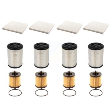 4x Air + 4x Cabin + 4x Engine Cartridge Oil Filter (12 Total) Kit For Chevrolet Cobalt KFM-102413