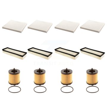 4x Air + 4x Cabin + 4x Engine Cartridge Oil Filter (12 Total) Kit For Chevrolet HHR KFM-102414