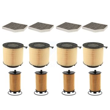 4x Air + 4x Cabin + 4x Engine Cartridge Oil Filter (12 Total) Kit For Audi S5 KFM-102419
