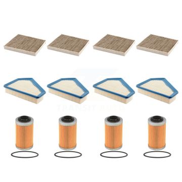 4x Air + 4x Cabin + 4x Engine Cartridge Oil Filter (12 Total) Kit For Cadillac CTS KFM-102425