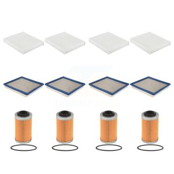 4x Air + 4x Cabin + 4x Engine Cartridge Oil Filter (12 Total) Kit For Chevrolet Colorado KFM-102426