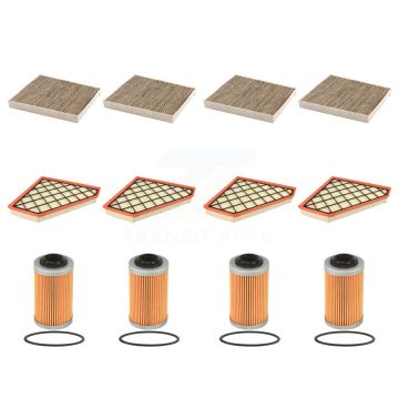 4x Air + 4x Cabin + 4x Engine Cartridge Oil Filter (12 Total) Kit For Cadillac CTS KFM-102427