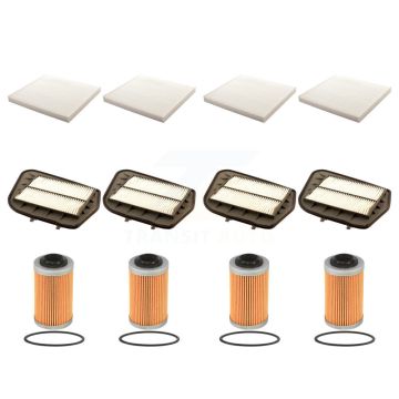 4x Air + 4x Cabin + 4x Engine Cartridge Oil Filter (12 Total) Kit For Cadillac CTS KFM-102428