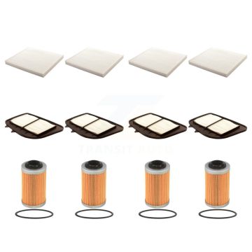 4x Air + 4x Cabin + 4x Engine Cartridge Oil Filter (12 Total) Kit For Cadillac STS SRX KFM-102429