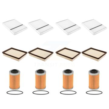 4x Air + 4x Cabin + 4x Engine Cartridge Oil Filter (12 Total) Kit For Oldsmobile Aurora KFM-102430