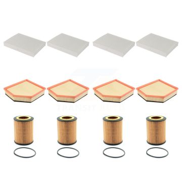 4x Air + 4x Cabin + 4x Engine Cartridge Oil Filter (12 Total) Kit For Volvo XC60 XC70 S60 KFM-102434