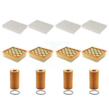 4x Air + 4x Cabin + 4x Engine Cartridge Oil Filter (12 Total) Kit For Volvo S60 XC60 V60 KFM-102435